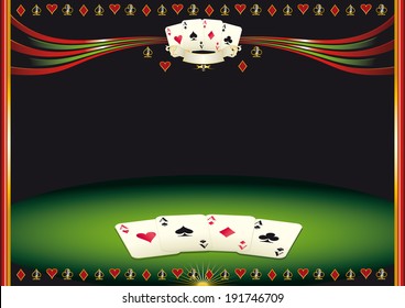 Nice horizontal  poker background. Use this background for a screen in a casino