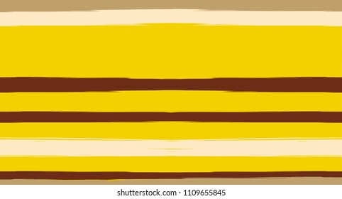 Nice Horizontal Watercolor Stripes Seamless Vector Summer Pattern. Ink Prints Hand Painted Graffiti Lines. Retro Vintage Trendy Seamless Sailor Stripes. Rough Grunge Banner Paintbrush Background