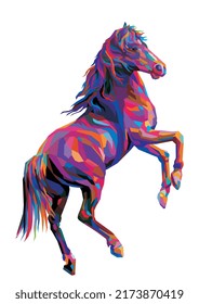schönes Pferd im WPAP-Stil
