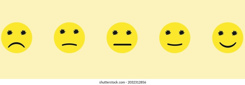 Nice idea. Customer satisfaction concept. World mental health day. Evaluation and rating concept. High feedback score. Mental health assessment.