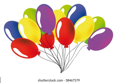 nice illustration of a ballon isolated on white