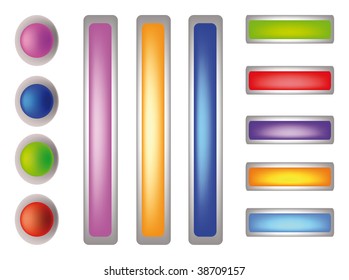 nice illustration of a lot of buttons