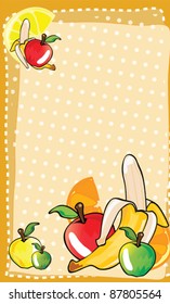 Nice illustration of ingredient list for gastronomy