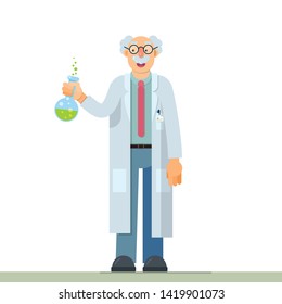 nice illustration of inventor scientist