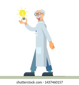 nice illustration of inventor scientist