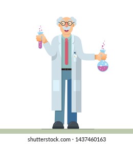 nice illustration of inventor scientist