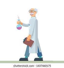 nice illustration of inventor scientist