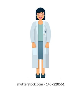 nice illustration of woman inventor scientist
