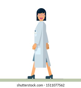 nice illustration of woman inventor scientist