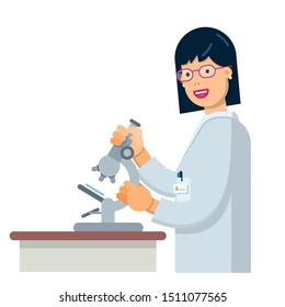 nice illustration of woman inventor scientist