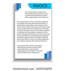 Nice invoice design and illustration