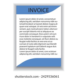 Nice invoice design and illustration