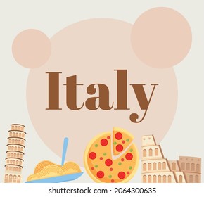 nice italy design with items