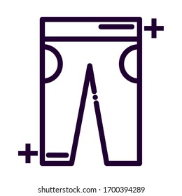 nice jeans line style icon vector illustration design