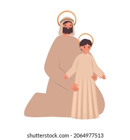 nice jose illustration with jesus