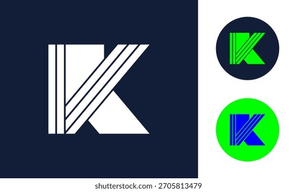 Nice K monogram logo for office identity