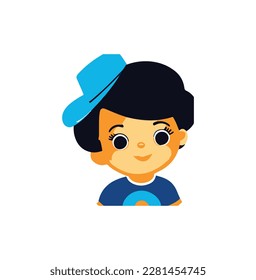 A nice kid avatar vector art. This is editable.