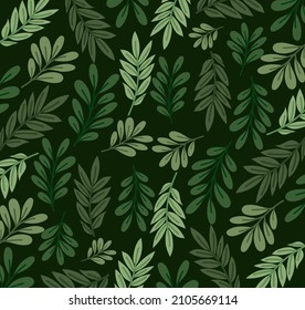 nice leaves pattern over black