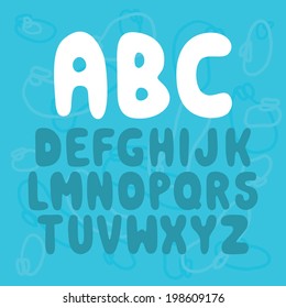 "Nice Letters" vector font set