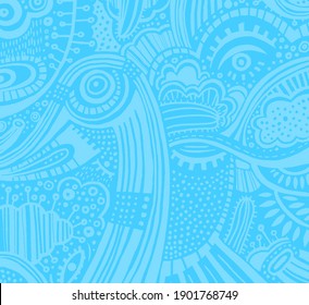 nice light blue art drawn design