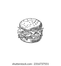 Ilustración vectorial de una bonita grabadora de arte de línea.