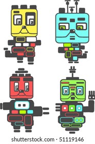 Nice little vector robots