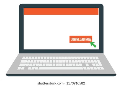 nice looking blank empty laptop screen template download now mouse click button write your website address company name products services business info anything else