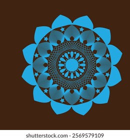 A nice looking mandala design that is colorful