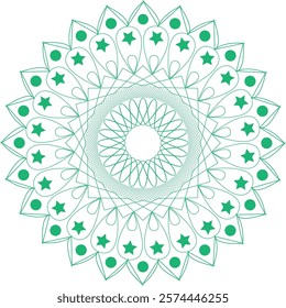 A nice looking mandala design that is colorful