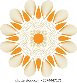 A nice looking mandala design that is colorful