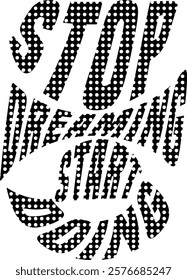 A nice looking typography t shirt design
