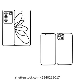 nice looking vector design mobile phone, 