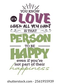 A Nice Love Quotes typography 