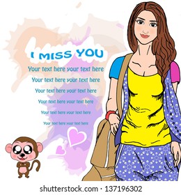 nice Lovely background design ,vector