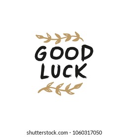Nice lucky sign. Decor element. Clipart. Isolated vector objects.
