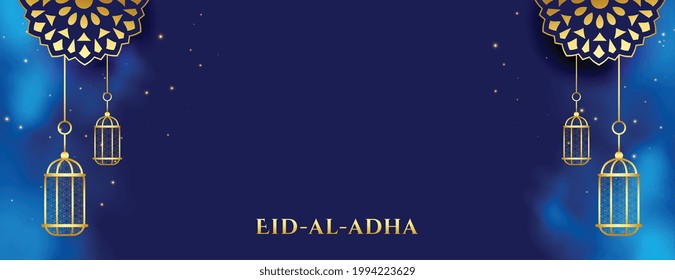 nice luxurious eid al adha festival banner design