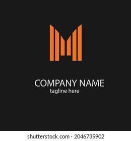 Diseño del logotipo de la letra M