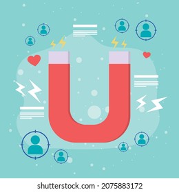 nice magnet card with marketing items
