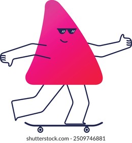 Nice male animation with various forms of expressions and funny positions, enhanced with a good combination of gradient colors