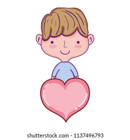 nice man hairstyle with passion heart