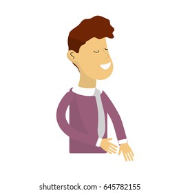 nice man with tie and sweater wear