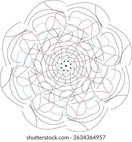 nice mandala black and white