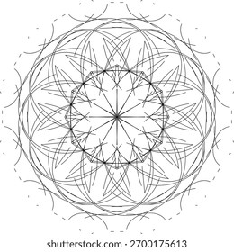 Bonito diseño de mandala con Vector