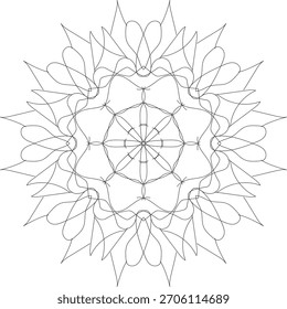 Nice mandala flower icon design 