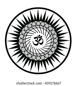 Nice mandala with om