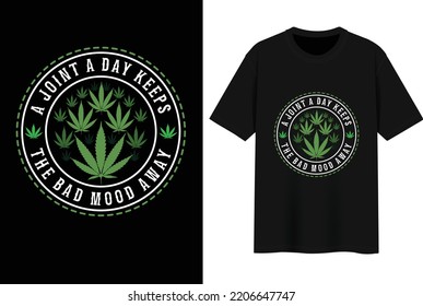 Nice Marihuana T-shirt Design vector file.