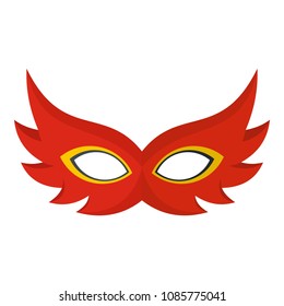 Nice mask icon. Flat illustration of nice mask vector icon for web
