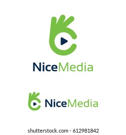 Nice Media Logo Template Design