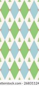 Nice Merry Christmas seamless pattern design. Vector illustration.