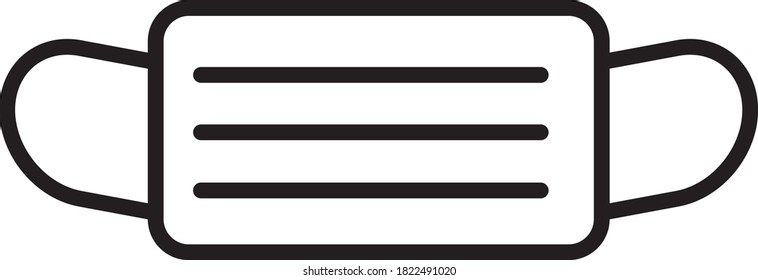 Nizza minimalistische Symbolmaske, Vektorgrafik